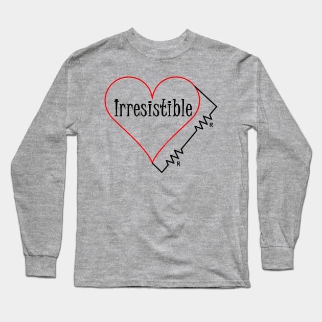 Irresistible Heart Long Sleeve T-Shirt by Barthol Graphics